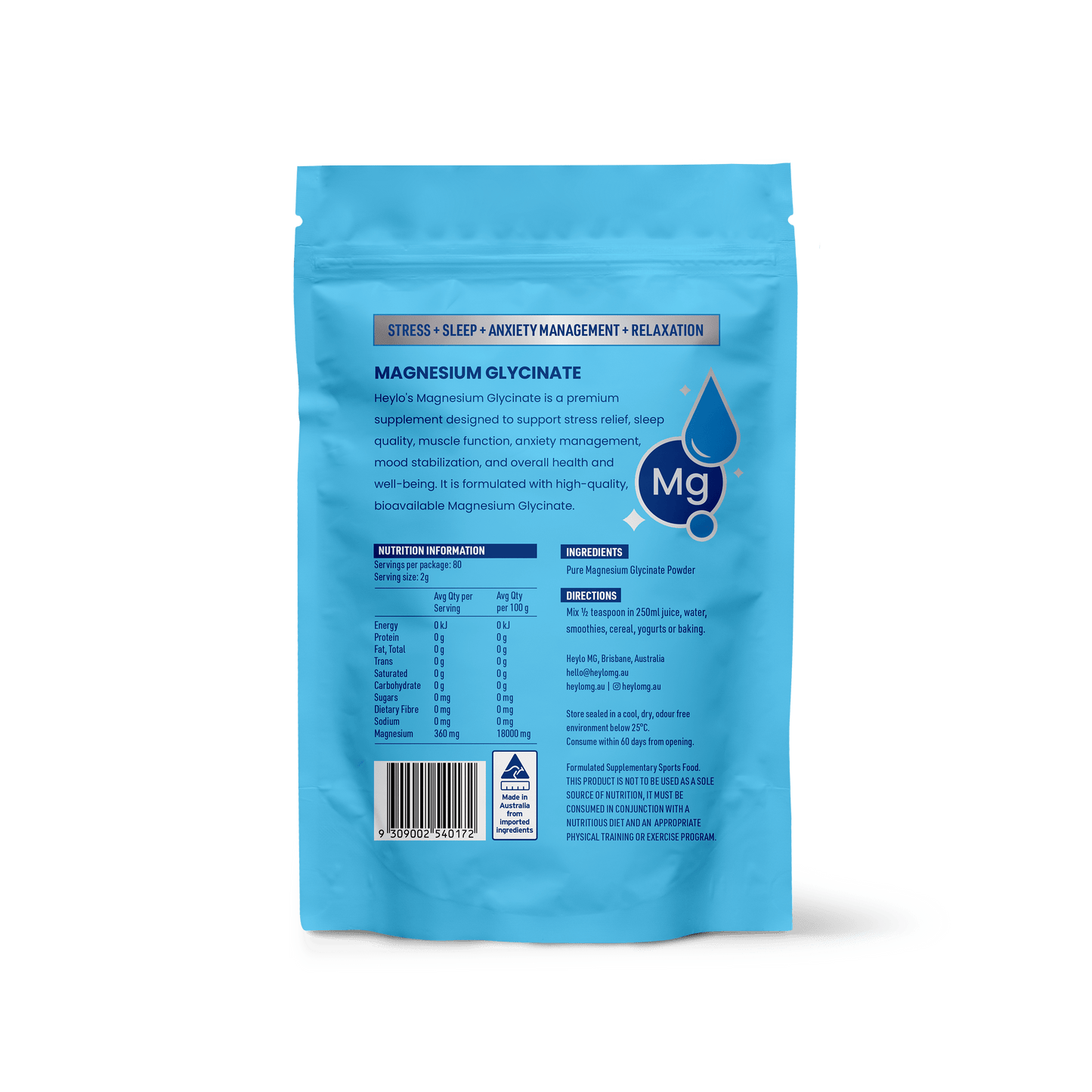 Magnesium Glycinate - Heylo MG