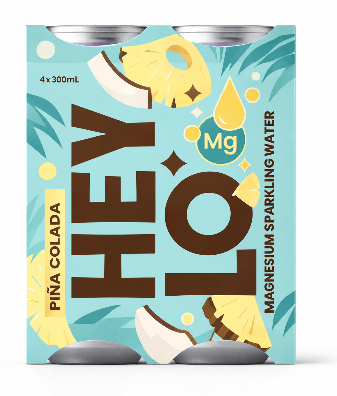 Magnesium Sparkling Water - Stress - Pina Colada (Summer Edition) - Heylo MG