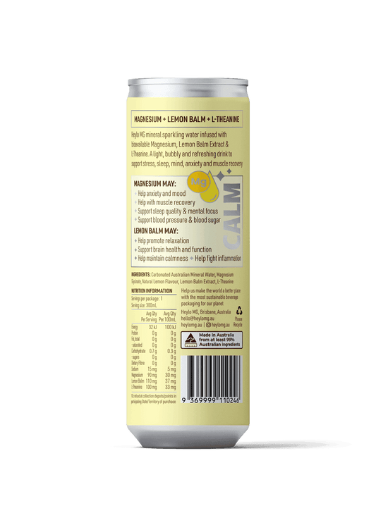 Magnesium Sparkling Water - Triple Pack of 24 - Heylo MG