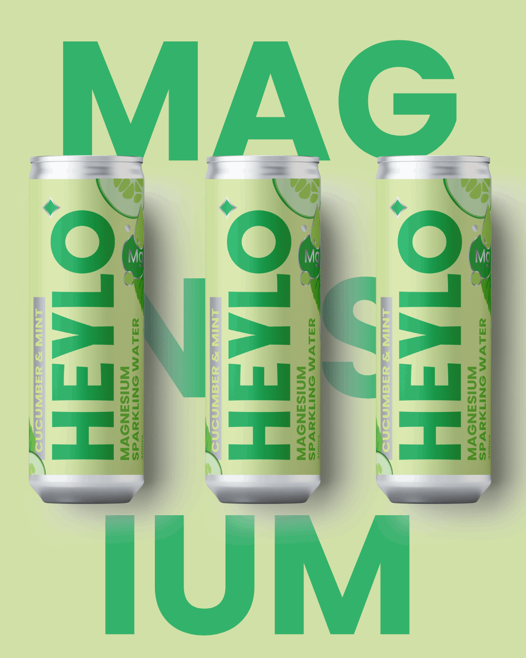 Magnesium Sparkling Water - Detox - Cucumber and Mint