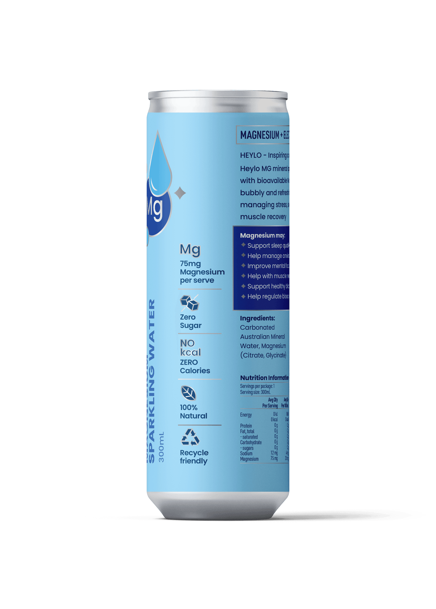 Magnesium Sparkling Water - Mind - Natural