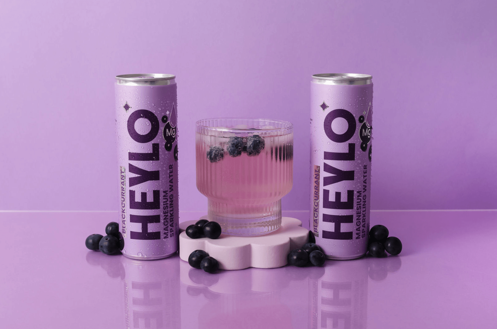 Magnesium Sparkling Water - Focus - Blackcurrant - Heylo MG