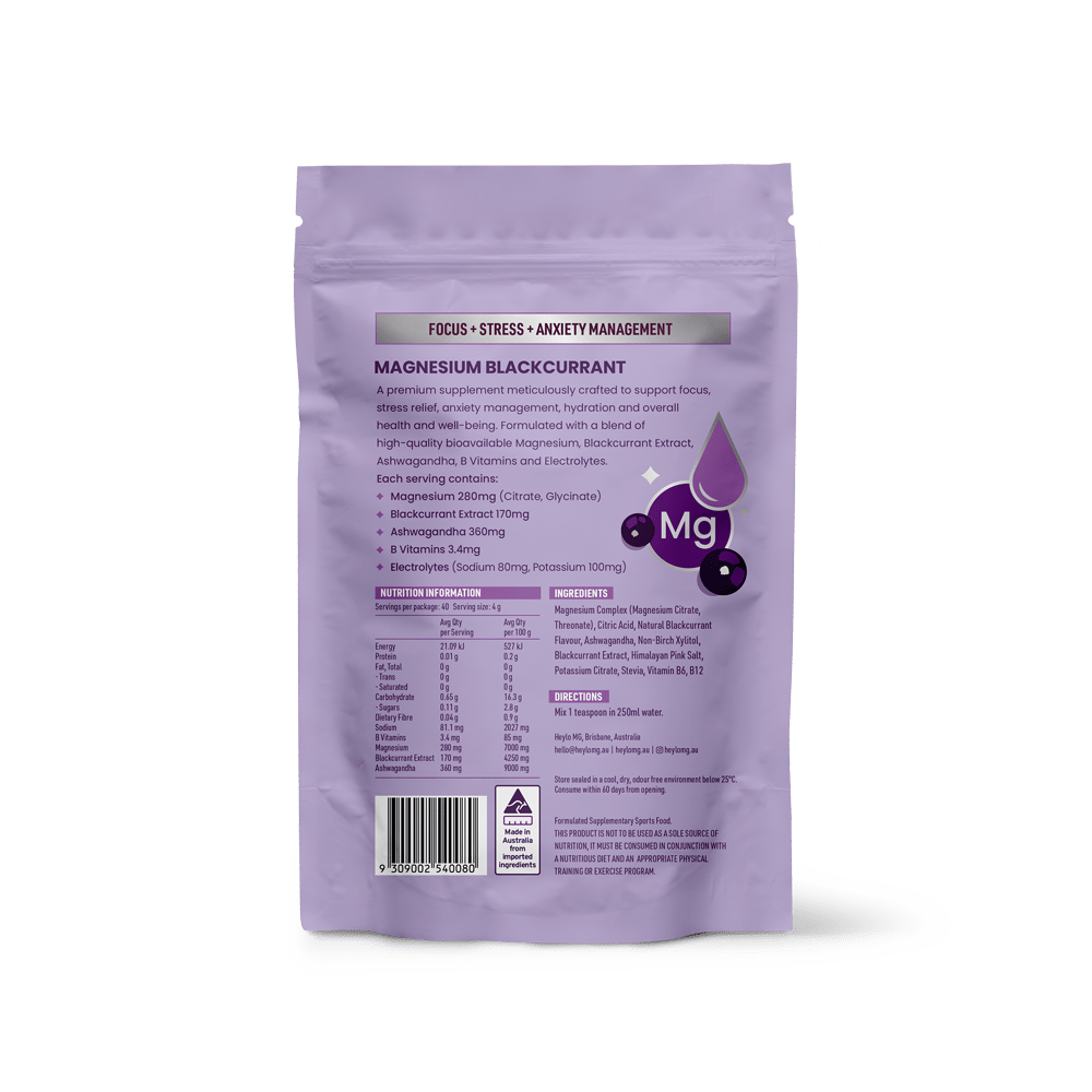 Magnesium Blackcurrant - Heylo MG