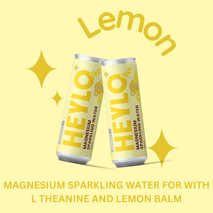 Magnesium Sparkling Water - Calm - Lemon - Heylo MG