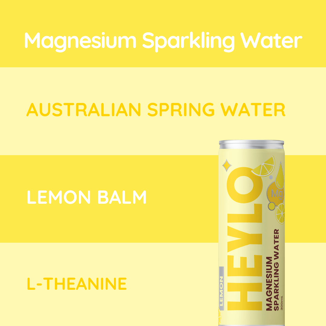 Magnesium Sparkling Water - Calm - Lemon - Heylo MG