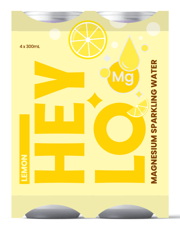 Magnesium Sparkling Water - Calm - Lemon - Heylo MG