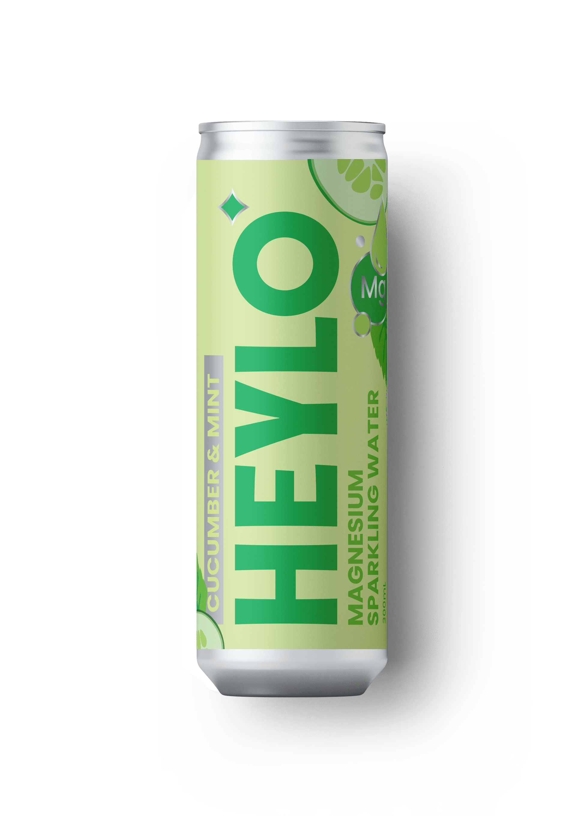 Magnesium Sparkling Water - Detox - Cucumber and Mint - Heylo MG