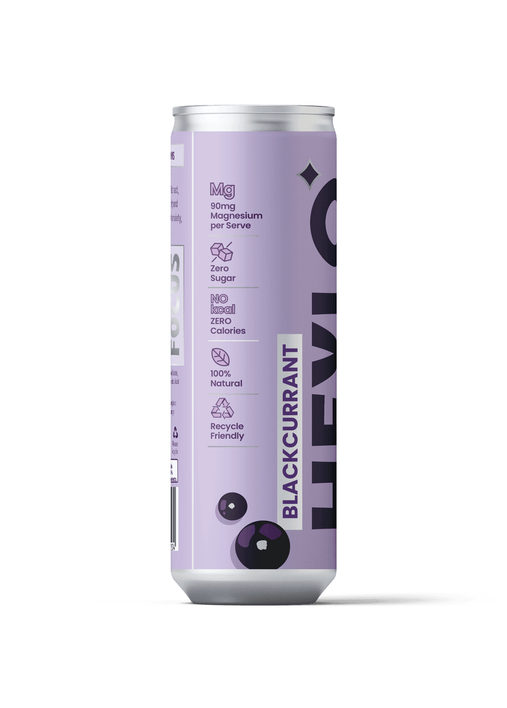 Magnesium Sparkling Water - Focus - Blackcurrant - Heylo MG