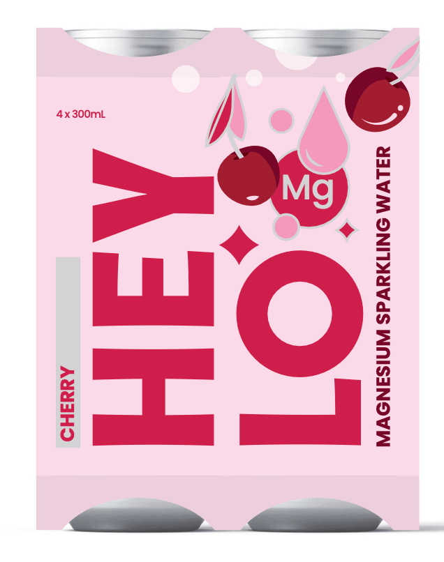 Magnesium Sparkling Water - Sleep - Cherry - Heylo MG