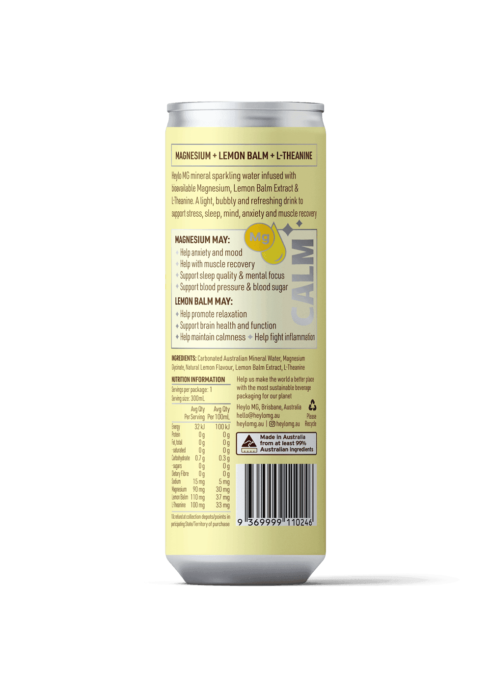 Magnesium Sparkling Water - Triple Pack of 24 - Heylo MG