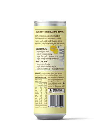 Magnesium Sparkling Water - Triple Pack of 24 - Heylo MG
